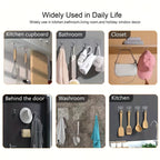 30pcs Crochets adhésifs transparents sans marques - Installation sans dommage, sans clou sur les murs, adaptés pour les cadres photo et les tuiles, fixation solide, compatible multi-surfaces, crochets utilitaires