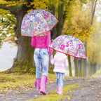 2pcs Parapluies à Bulles Licorne, Ouverture Automatique, 8 Barres, Manche en Fibre de Carbone & PE, Auvent en PVC Hydrofuge, Manche Courbé Facile à Tenir pour Garçons et Filles