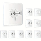 Lot de 10 Crochets Muraux Auto-adhésifs Faciles à Installer - Capacité de 13.01LB, Installation Sans Perçage pour Photos, Sacs et Plus