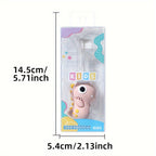 Brosse à dents souple à poils doux, design dinosaure, facile à nettoyer, pour enfants de 3 à 6 ans