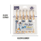 Lot de 6 brosses à dents souples pour enfants - Design astronautes cartoon - Idéal pour les 6-12 ans - Poils en nylon doux pour gencives sensibles - Unisexe