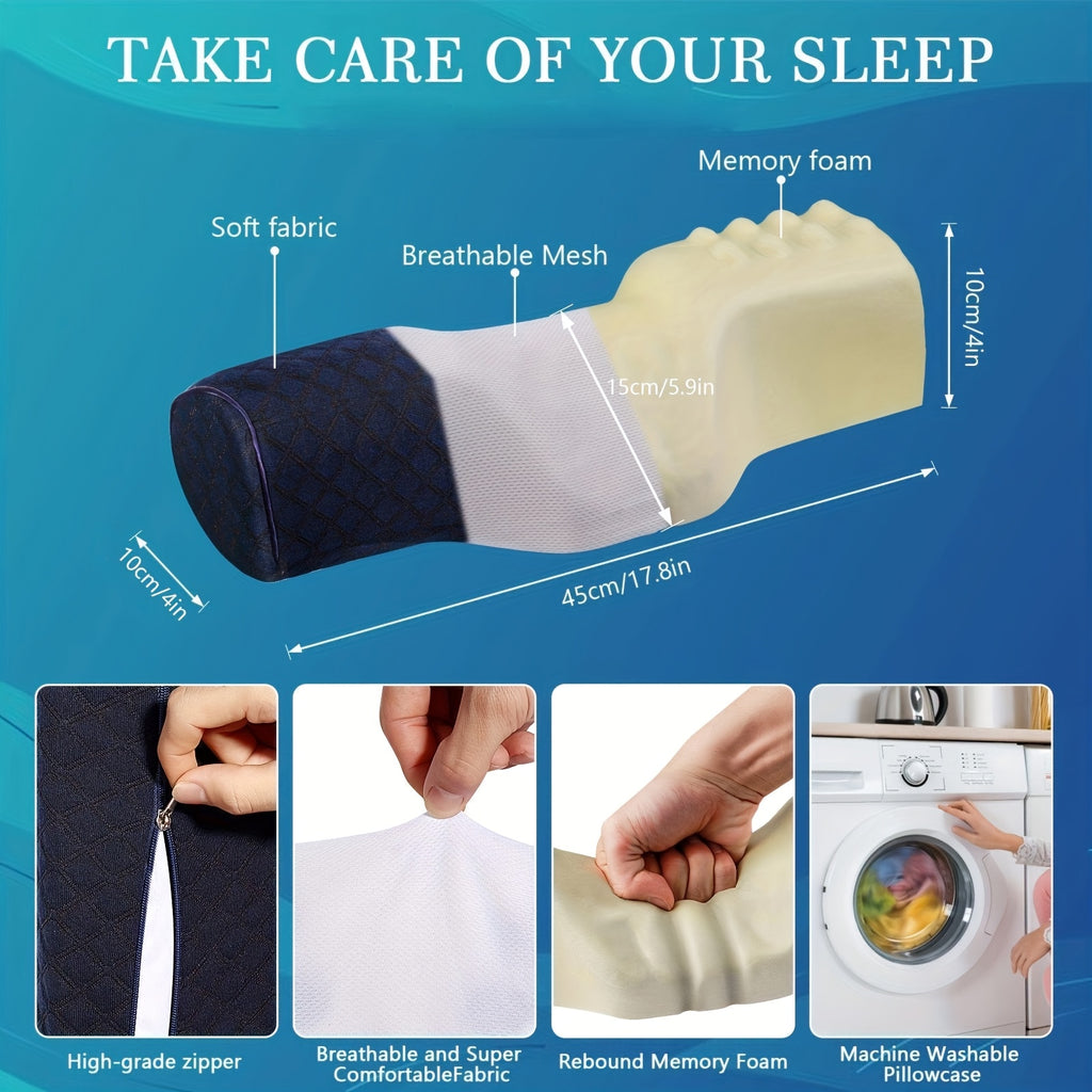 1pc Coussin de Soutien Cervical - Soins Ergonomiques du Cou pour Confort Nomade & Relaxation Instantanée, Coussinet pour Jambes