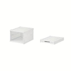 1-Layer or Multi-Layer Foldable Shoe Storage Box, Space-Saving Stackable Shoe Organizer, Dustproof Shoe Container, Multifunctional Shoe Rack Suitable for Home, Bedroom, Dormitory - No Assembly Required