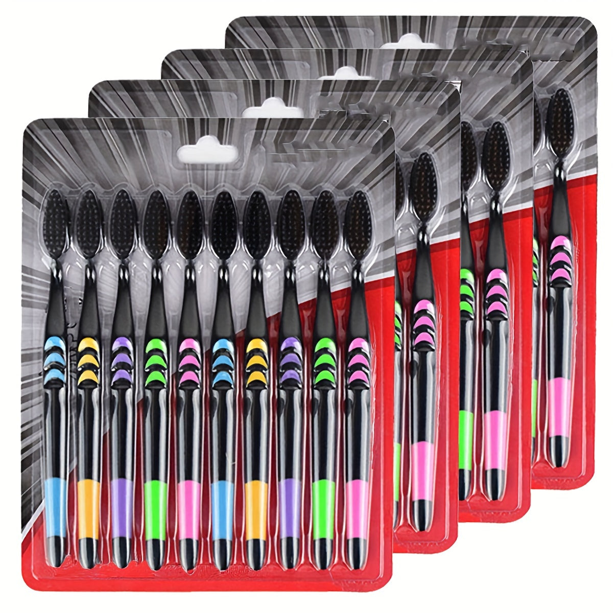20 Brosses à Dents Adulte en Nylon Souple - Résistantes, Portables, Fermeté Moyenne, Idéales pour Voyage et Camping