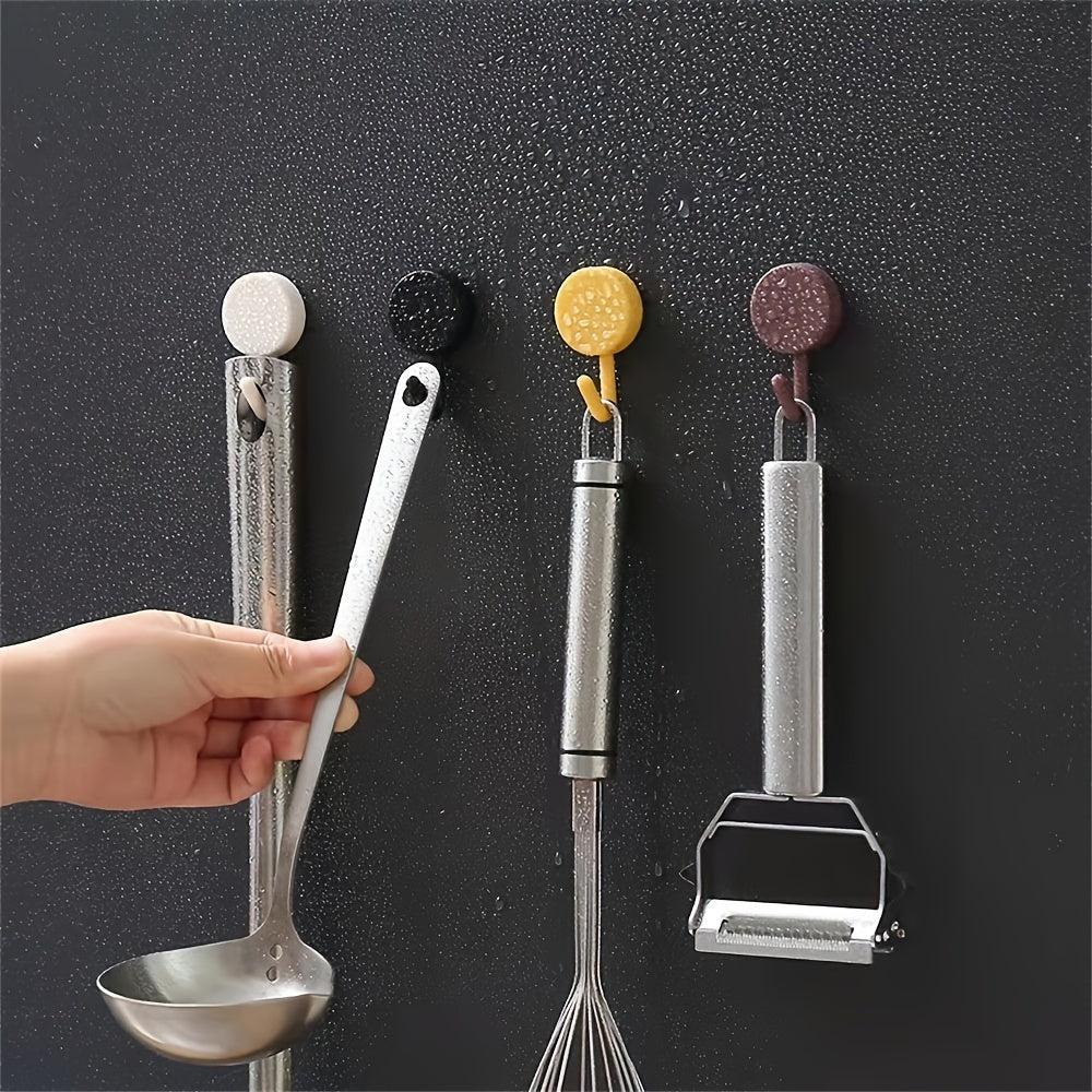 10 crochets adhésifs muraux, porte-clés, patères pour vêtements, crochets à serviettes auto-adhésifs, adaptés aux portes de salle de bain et chambre, décoration maison, crochets pratiques, Crochets utilitaires