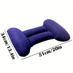 Oreiller gonflable ergonomique pour dormir, coussin lombaire réglable en mousse à mémoire de forme - oreiller convexe postérieur, adapté aux dormeurs sur le côté, dos et ventre, coussin pour voiture et canapé