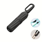 Parapluie Pliable Automatique Étanche, Protection Solaire Renforcée à 8 Nervures avec Colle Noire, Forme Ronde, Tige en Fer, Polyvalent - Noir, Épais