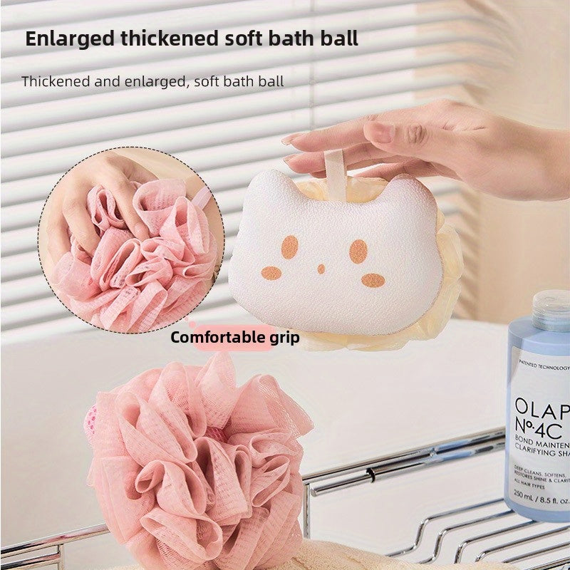 Nouvelle Bombe de Bain de Dessin Animé, Balle de Bain Mignonne, Célébrité Internet, Éponge de Fleur de Bain Douce Et Non Disséminée